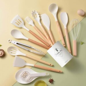 Silicone kitchen utensil set