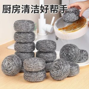 Stainless steel scourers